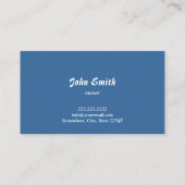 Brasilianische Jiu-Jitsu Academy Black Belt Master Visitenkarte (Rückseite)