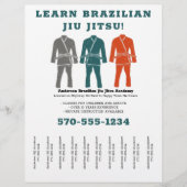 Brasilianische Jiu Jitsu BJJ-Lehren reißen sich ab Flyer (Vorne)