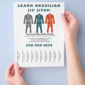 Brasilianische Jiu Jitsu BJJ-Lehren reißen sich ab Flyer (Hand)