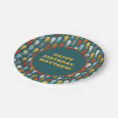 Brasilianische Jiu Jitsu BJJ Themed Birthday Party Pappteller (Schrägansicht)