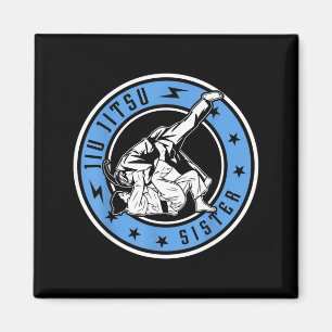 Brasilianische Jiu Jitsu Schwester Jiu Jitsu Kämpf Magnet