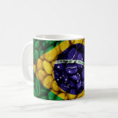 Brasilianische Kaffeeflagge Kaffeetasse (Vorderseite Links)
