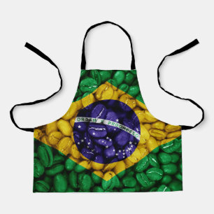 Brasilianische Kaffeeflagge Schürze