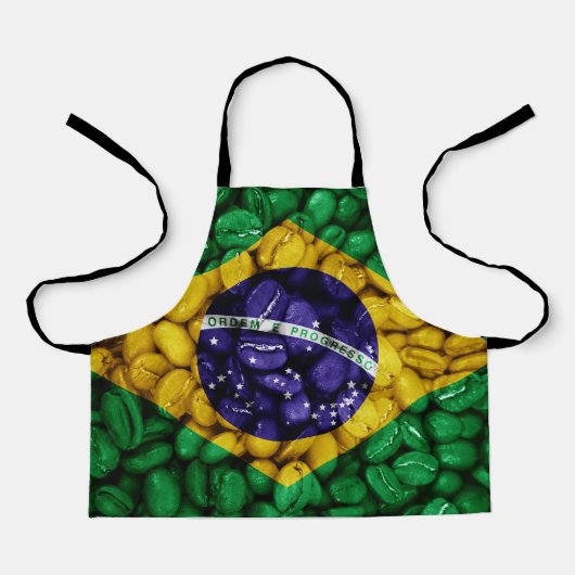 Brasilianische Kaffeeflagge Schürze (Vorderseite)