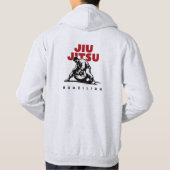Brasilianische Kampfkunst Jiu-jitsu anpassbar Hoodie (Rückseite)