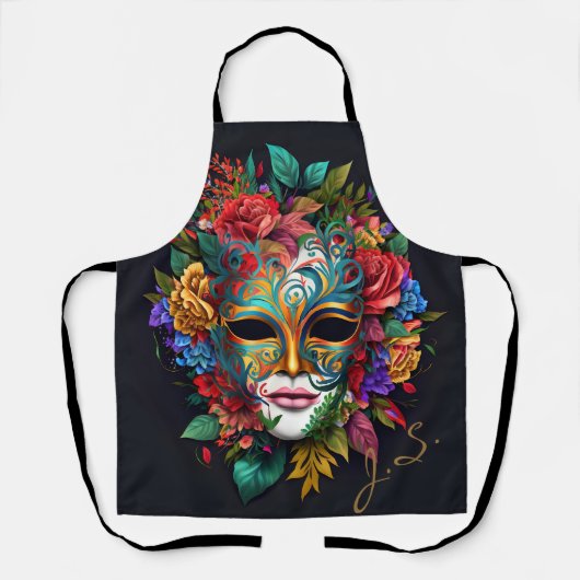 brasilianische Karnevalsmaske Schürze (Vorderseite)