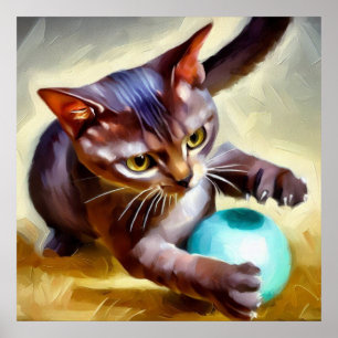 Brasilianische Kurzhaarkatze Poster