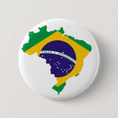 Brasilianische Landesflagge Button (Vorderseite)
