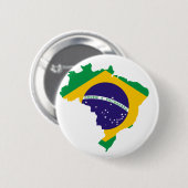 Brasilianische Landesflagge Button (Vorne & Hinten)