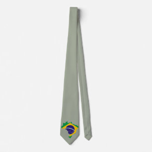 Brasilianische Landesflagge Krawatte