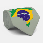 Brasilianische Landesflagge Krawatte (Gerollt)