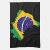 Brasilianische Landesflagge Küchentuch (Vertikal)