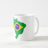 Brasilianische Landesflaggenform Kaffeetasse (VorderseiteRechts)
