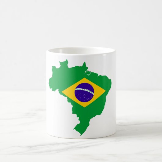 Brasilianische Landesflaggenform Kaffeetasse (Mittel)