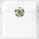 Brasilianische Nationalmannschaft Runder Aufkleber (Tasche)