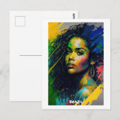 Brasilianische Postkarte - Welt der Frauen-Sammlun (Vorne/Hinten)