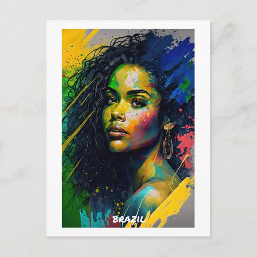 Brasilianische Postkarte - Welt der Frauen-Sammlun (Vorderseite)