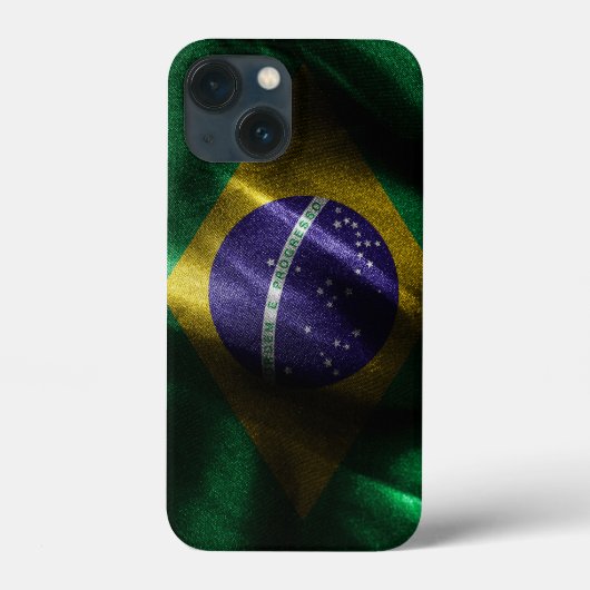 Brasilianische Seidenflagge Case-Mate iPhone Hülle (Rückseite)