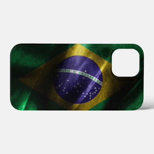 Brasilianische Seidenflagge Case-Mate iPhone Hülle (Rückseite (Horizontal))