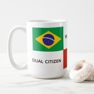 Brasilianische Tasse mit zwei Staatsangehörigen