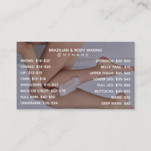 Brasilianische Visitenkarte & Body Waxing