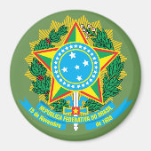 Brasilianische Wappen Magnet (Vorne)