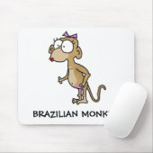 Brasilianischer Affe Mousepad (Mit Mouse)