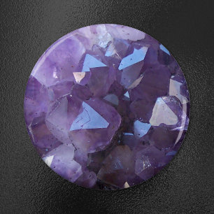 Brasilianischer Amethyst-Quarz in Lila Foto Magnet