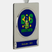Brasilianischer Big Brother - Vogel mit brasiliani Banner-Ornament Silber (Rechts)