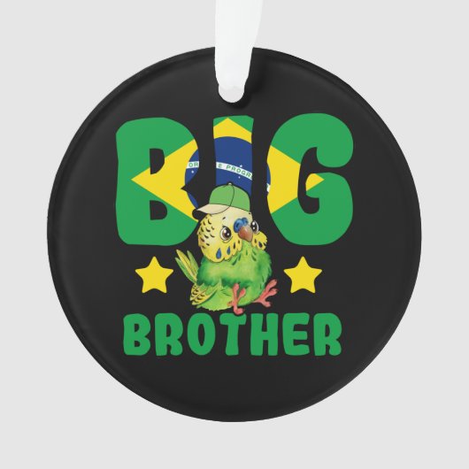 Brasilianischer Big Brother - Vogel mit brasiliani Ornament (Vorderseite)