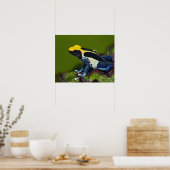 Brasilianischer Cobalt Dart Frog, Dendrobates Poster (Küche)