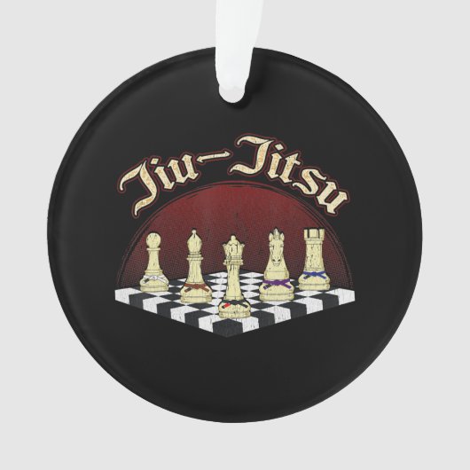 brasilianischer Dschiu-Jitsu-Schachengürtel Ornament (Vorderseite)