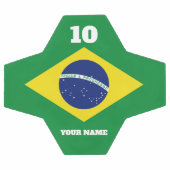 Brasilianischer Fahnenfußball mit eigenem Sportnam Fußball (Flach)