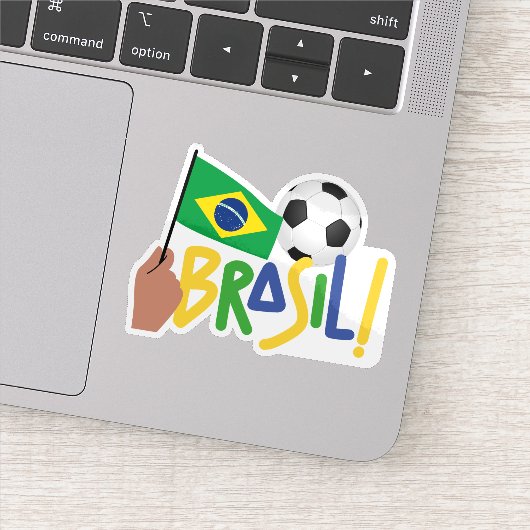 Brasilianischer Fußball Aufkleber (Detail)