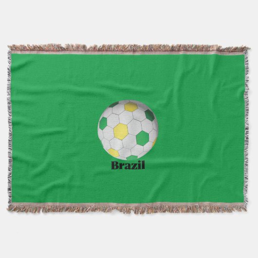 Brasilianischer Fußball Decke (Vorderseite)