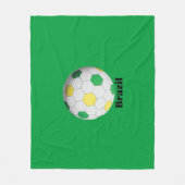 Brasilianischer Fußball Fleecedecke (Vorderseite)