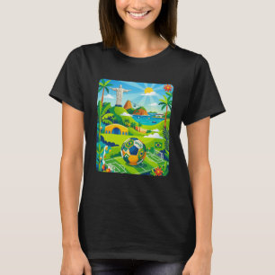 Brasilianischer Fußballfan  T-Shirt