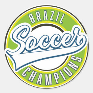 Brasilianischer Fußballmeister Runder Aufkleber