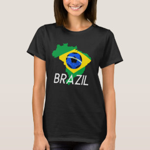 Brasilianischer Fußballteam-Support-T - Shirt