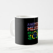 Brasilianischer Geschenkamerikaner Kaffeetasse (Vorderseite Links)