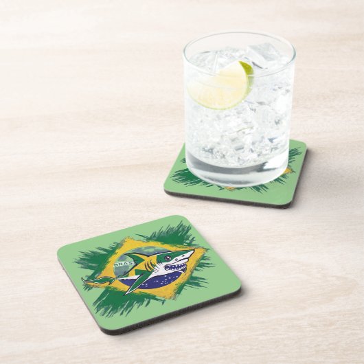 Brasilianischer Hai Getränkeuntersetzer (Rechte Seite)