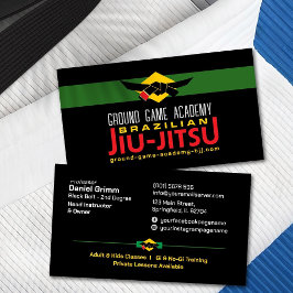 Brasilianischer Jiu-Jitsu-Akademielehrer Visitenkarte