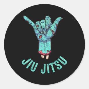 Brasilianischer Jiu-Jitsu Bjj Hang Loose Shaka Runder Aufkleber