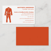 Brasilianischer Jiu Jitsu BJJ Schulleiter Orange Visitenkarte (Vorne/Hinten)