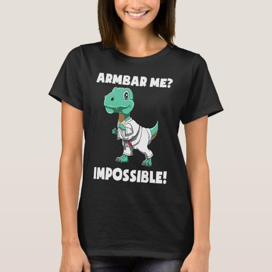 Brasilianischer Jiu Jitsu BJJ und Grappling Dino T-Shirt (Vorderseite)