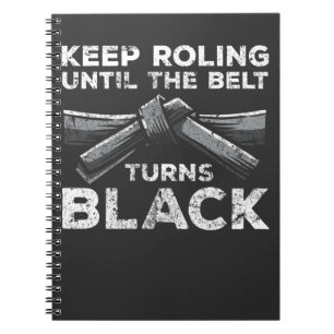 Brasilianischer Jiu Jitsu Black Belt Rolling Fight Notizblock