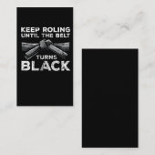Brasilianischer Jiu Jitsu Black Belt Rolling Fight Visitenkarte (Vorne/Hinten)