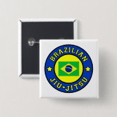 Brasilianischer Jiu Jitsu Button (Vorne & Hinten)