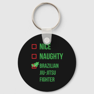 Brasilianischer Jiu-jitsu Fighter Funny Pajama Wei Schlüsselanhänger