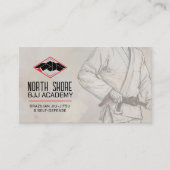 Brasilianischer Jiu-Jitsu-Instruktor Visitenkarte (Vorderseite)